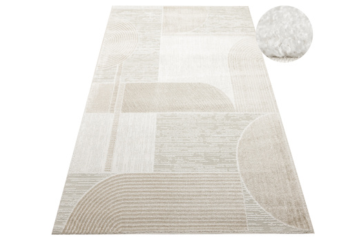 Dywan Matara N745A white/l.beige Beż Krem Kaszmir Geometria Półkola