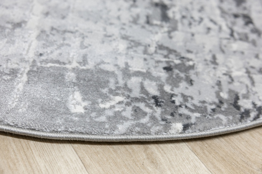 Okrągły Dywan Nantes NT041G Grey/Grey Szary Beton