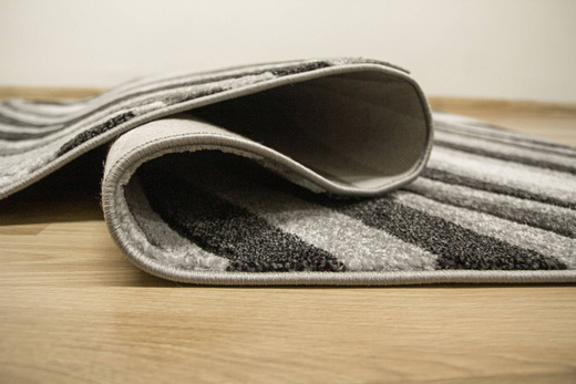 Dywan Amelia C012B grey/black Szary Czarny Fale