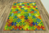 Wykładzina puzzle multicolor szerokość 2 m