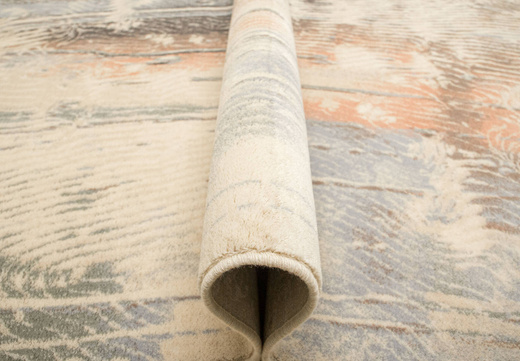 Dywan Wełniany Isfahan Ornan Morski Linie Abstrakcja