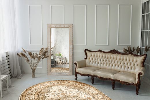 Owalny Dywan Super Rose 3792A cream/cream O Ornament Kwiaty Krem Beż