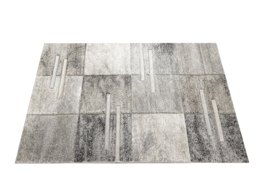 Dywan Daisy Carving 7428B m.grey/l.bej Krem Beż Szary Prostokąty