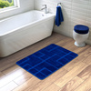 Dywanik Łazienkowy Antypoślizgowy Inez Blue Niebieski Geometria