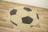 Okrągły Dywan Lima G758A yellow/d.grey Piłka Football Grafit Żółty