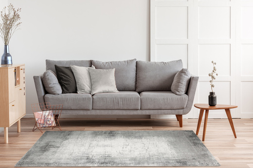 Dywan Nantes NT019G Grey/Grey Szary Krem Ornament Beton