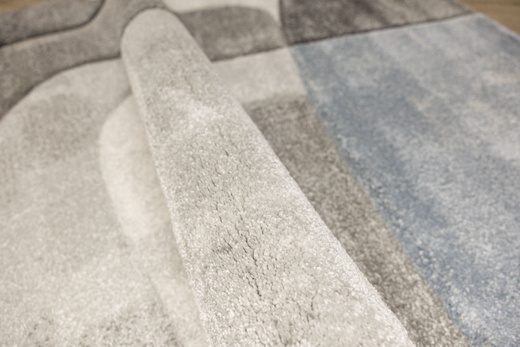 Dywan Kandy N381A l.grey/blue Szary Niebieski Fryz