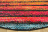 Okrągły Dywan Rainbow 11196/120 deski kolorowe