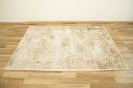 Lśniący Dywan Allora Plus 7754A l.beige Beż Krem Złoty Ornament