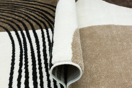 Dywan Clara 02923A cream/brown Brąz Krem Abstrakcja