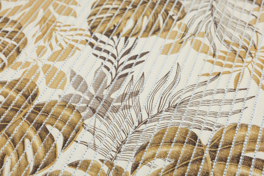 Mata Łazienkowa 265B Monstera Beż szerokość 130 cm