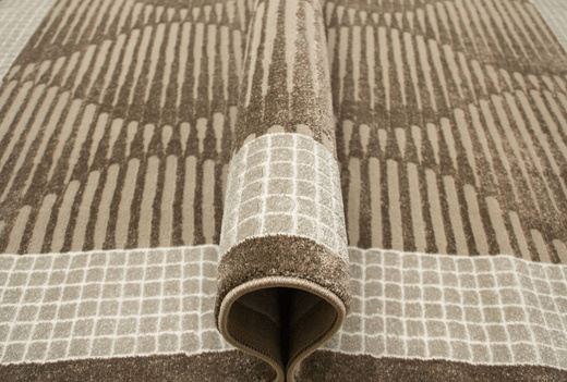 Dywan Teno QP030 Brown Brąz Beż Geometryczny