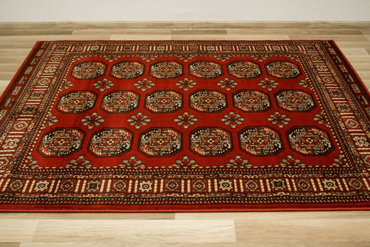 Dywan Ornamentowy Afgan 3181A red/red Czerwony Czarny Zielony