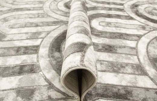 Dywan Felix 9303A grey Lśniący Marmur Szary SrebrnyPółkola