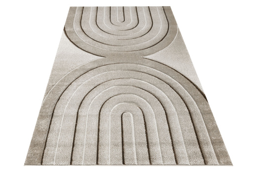 Dywan Agent 40438/870 brown/beig Krem Beż Brąz Półkola