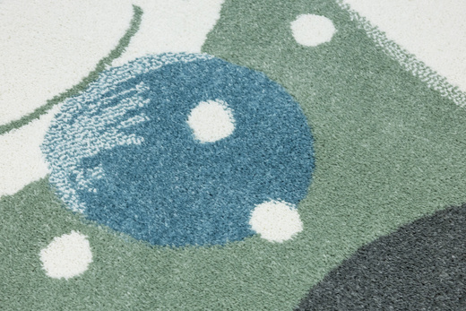 Dywan Dziecięcy Lima M040A green/cream Zielony Kremowy Kamyki Kropeczki