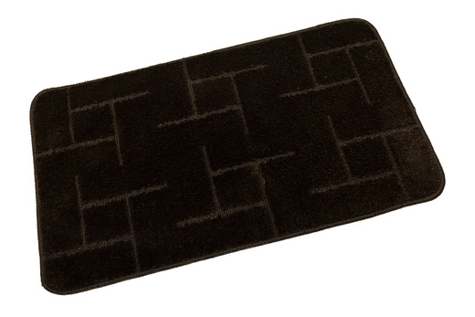 Dywanik Łazienkowy Teramo Wenge Brąz Kwadraty