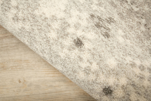 Wełniany Dywan Tempo Natural-F Poncho Jasny Szary Etno