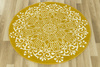Okrągły Dywan Luna 503788/89955 mustard Musztardowy