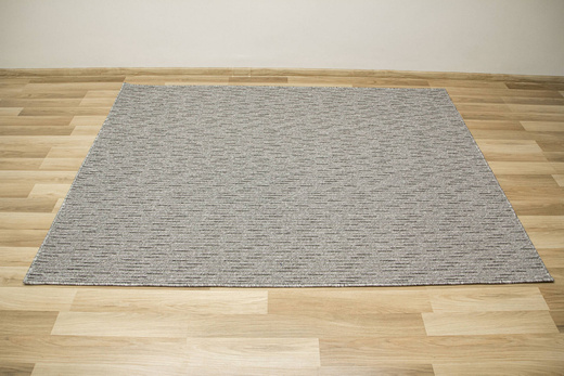 Dywan Pętelkowy Genewa 79 Szary Grafit Melanż Gruby Splot Prążki