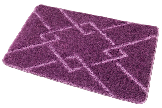 Dywanik Łazienkowy Antypoślizgowy Moreno Violet Fioletowy Romby