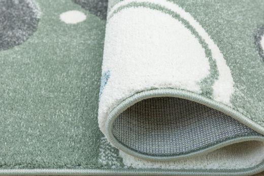 Dywan Dziecięcy Lima M040A green/cream Zielony Kremowy Kamyki Kropeczki