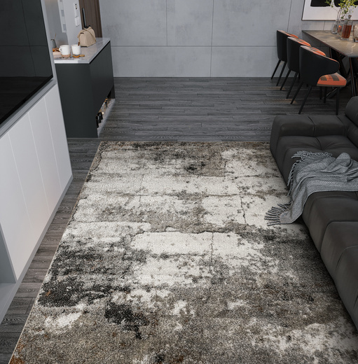 Dywan Ponte N840A l.grey/d.grey Szary Brąz Beton