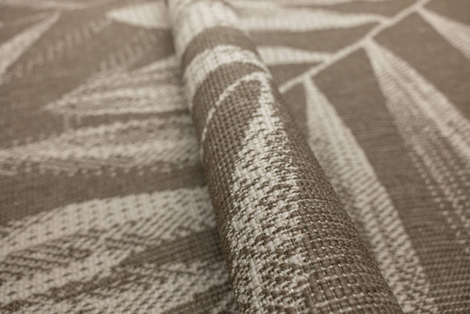 Dywan Dwustronny Sznurkowy Brussels 205768/10620 linen Jasny Beż Krem Liście Outdoor