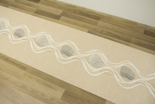 Mata Łazienkowa Softy-tex 838 Fale Beż Krem szerokość 65 cm