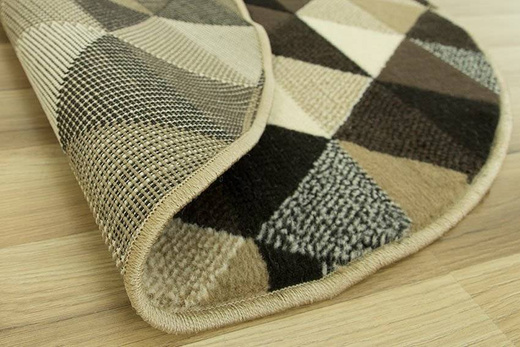 Okrągły Dywan Luna ch luna 503430/97911 trójkąty brąz