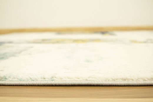 Dywan Victoria 7663A cream/blue Abstrakcyjny Krem Niebieski Żółty