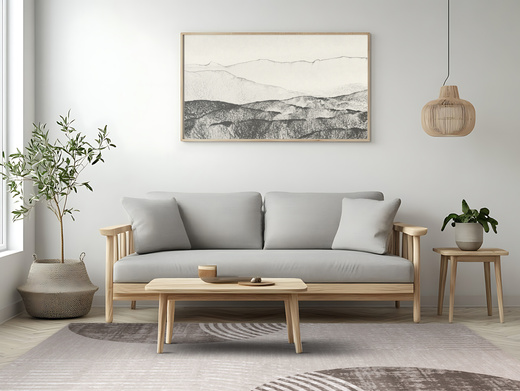 Dywan Nantes Nantes NT209A Beige/Brown Szarobeżowy Półkola