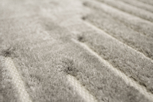 Dywan Shaggy Lula Soft IM43A CNFG4 Cream/Grey Szary Geometryczny Romby Kreski