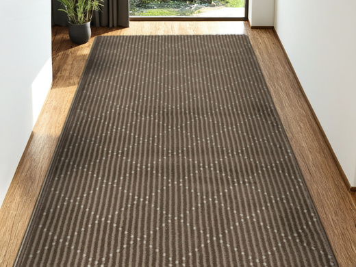 Chodnik Luna 504751/97944 Choco Romby Brąz szerokość 70 cm