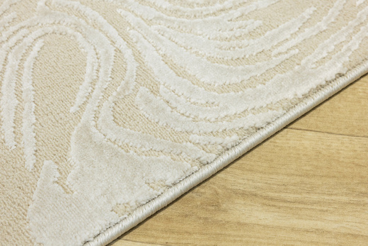 Dywan Misha J111A beige/beige Beżowy Linie Fale