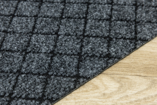 Podgumowany Chodnik Wycieraczka Lider 1402 URB Szary Romby szerokość 100 cm