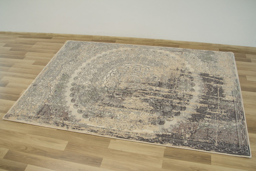 Dywan Wełniany ISFAHAN Lidius Piaskowy Rozeta