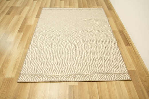 Dywan Dwustronny Sznurkowy Brussels 205740/10610 Linen Beż Krem Romby Outdoor