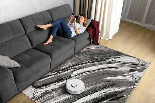 Dywan Verano G670A grey/antrasit Krem Szary Złoty Abstrakcja