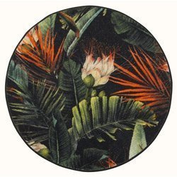 Okrągły Dywan Garden HD Palmy Zieleń