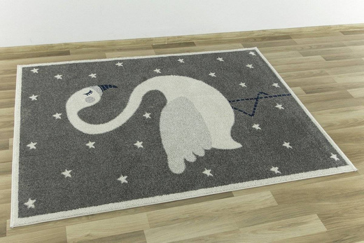 Dywan EMILY KIDS 2343A d.gri/bone szary łabędź