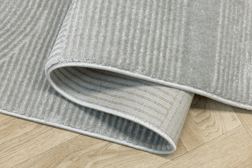 Dywan Misha J087A l.grey/d.grey Szary Półkola Linie