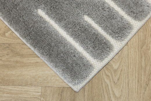 Dywan Shaggy Lula Soft IM43A CNFG4 Cream/Grey Szary Geometryczny Romby Kreski