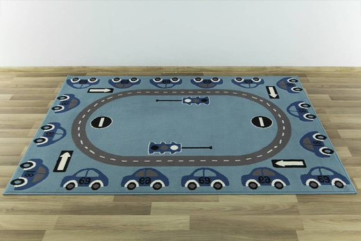 Dywan Kids 531825/94922 sky/blue Autka