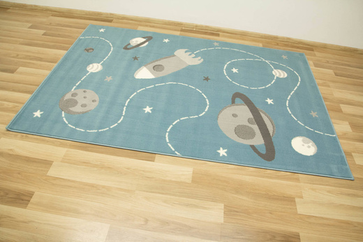 Dywan Kids 534547/95822 sky/blue Jasny Niebieski Kosmos