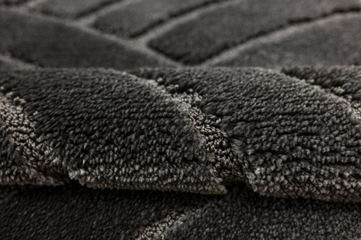 Dywanik Łazienkowy Antypoślizgowy Sash Dark Grey Ciemny Szary Pasy