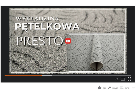 Wykładzina Presto 74 Melanż Srebrzysty Szary Czarny szerokość 4 m