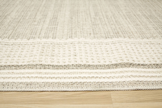 Dywan Cotton C117 naturel/grey Krem szay Beż Ramka