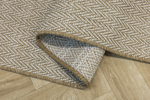 Dywan Sznurkowy Ella ST033A cream/cream Beż Krem Jodełka Outdoor