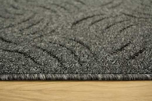 Dywan Presto 75 Grey Melanż Ciemny Szary Czarny